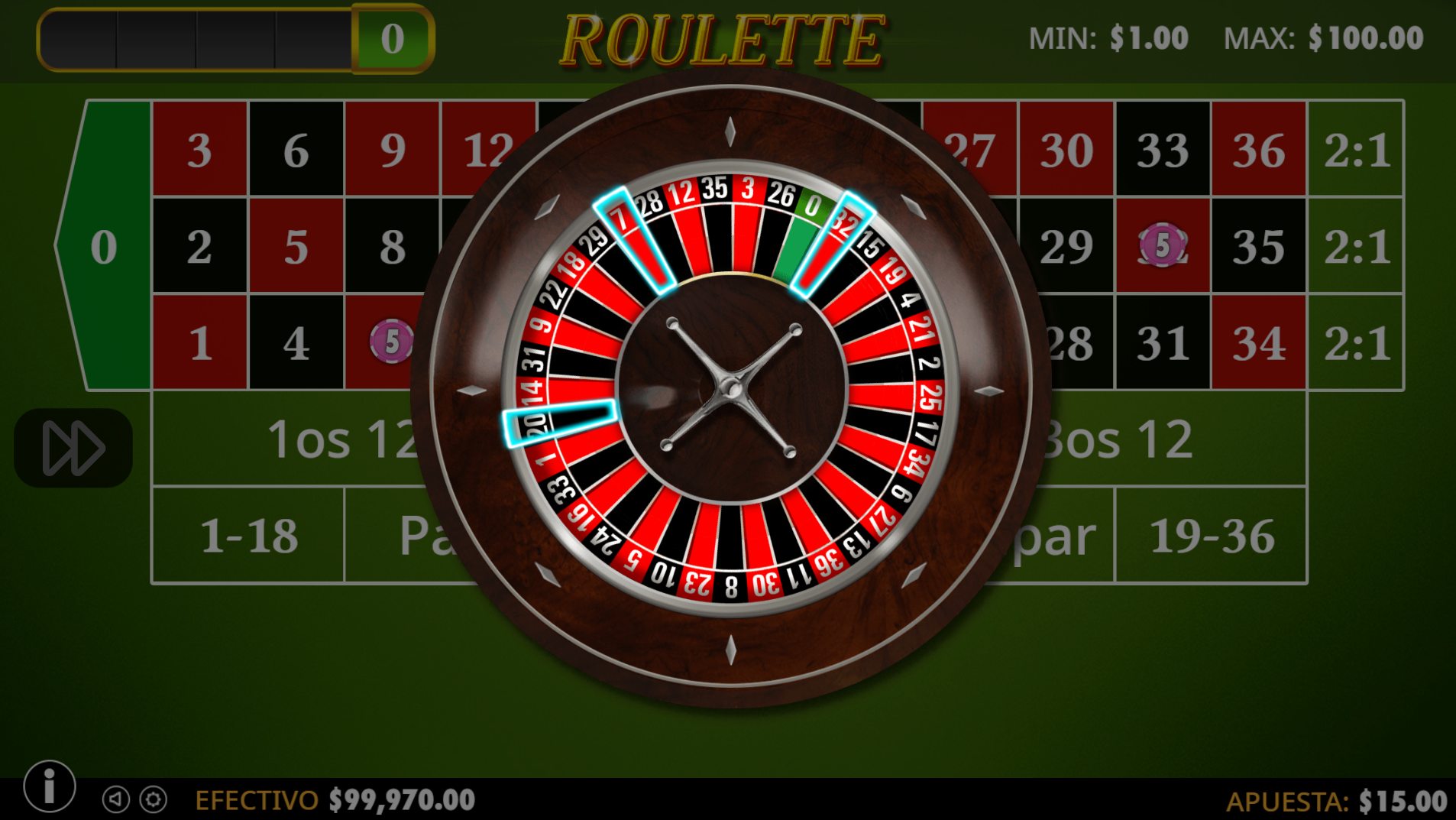Jugar gratis a la ruleta en línea Ruleta online