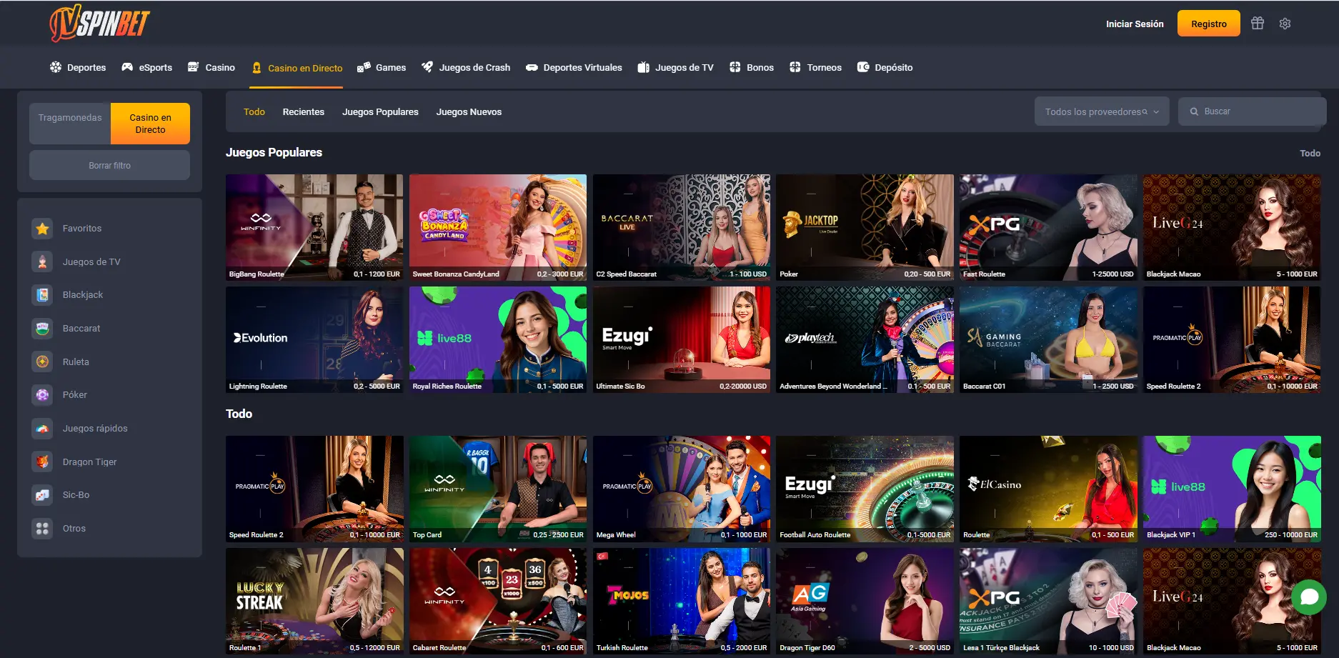 JVSpinBet casino en Chile JVSpinBet