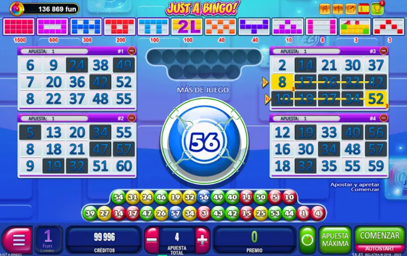 Tablero de bingo casino Bingo casinos online tablero