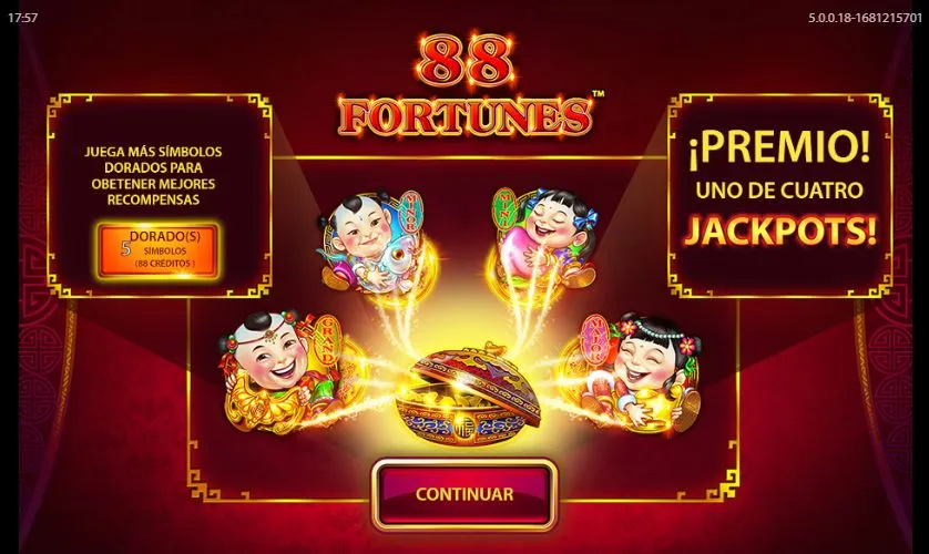 El juego 88 Fortunes 88 Fortunes