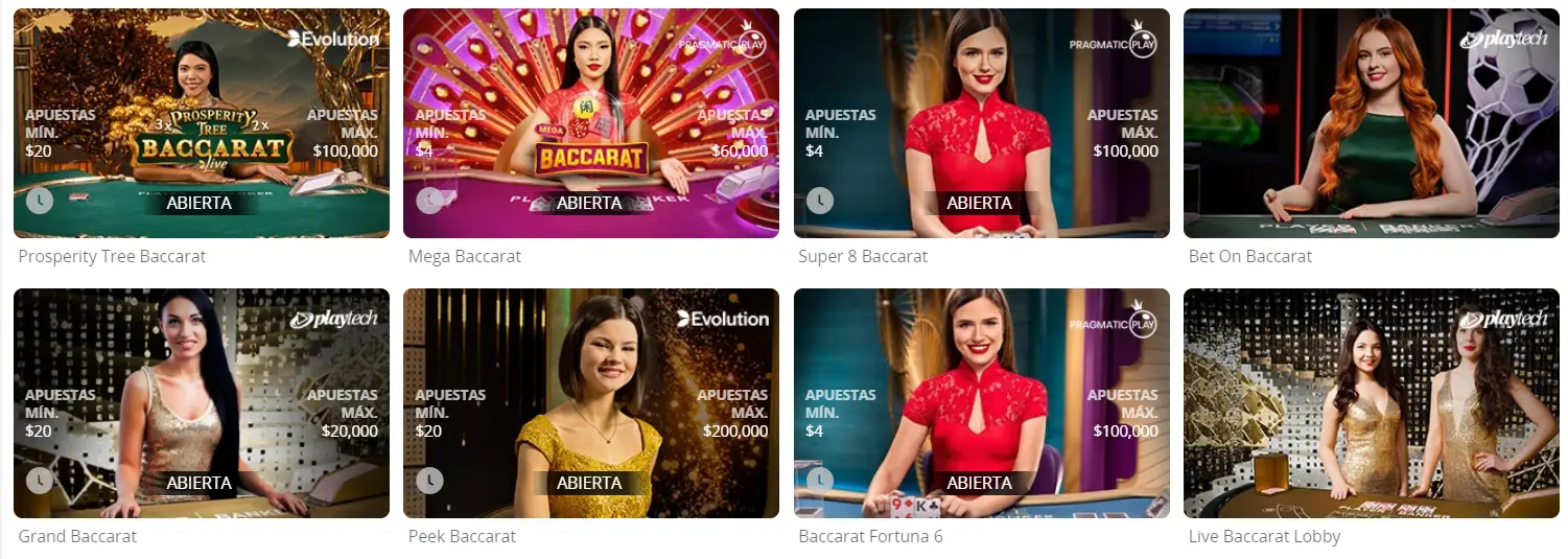 Disfruta del baccarat en el casino en vivo casino en vivo